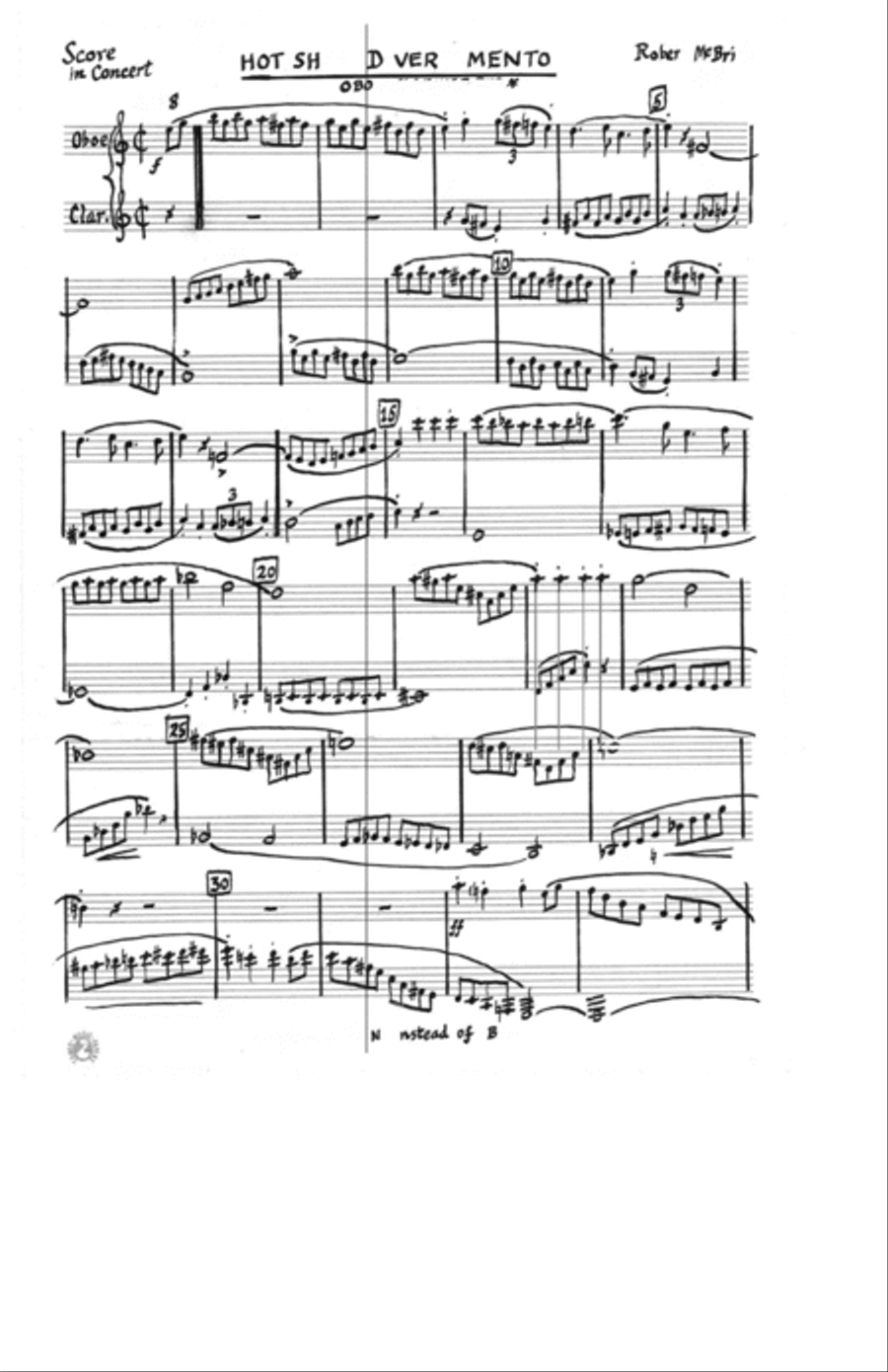 [McBride] Hot-Shot Divertimento Woodwind Duet scores gallery preview page 3