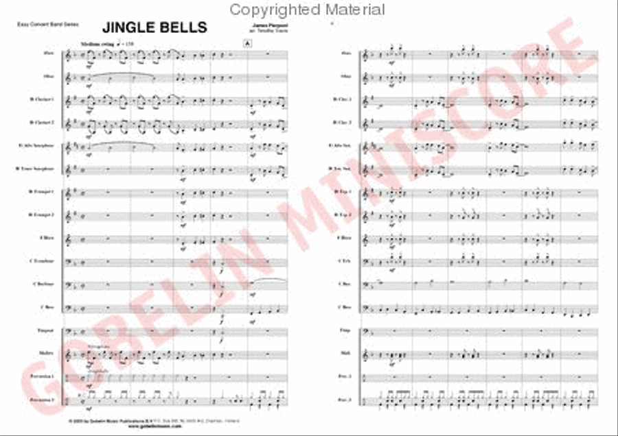Jingle Bells Concert Band scores gallery preview page 2