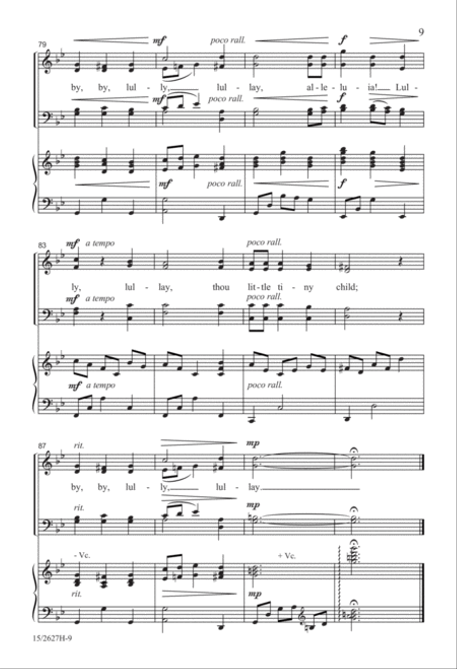 Lullay Alleluia 4-Part scores gallery preview page 10