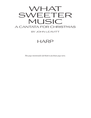 What Sweeter Music (A Cantata For Christmas) - Harp