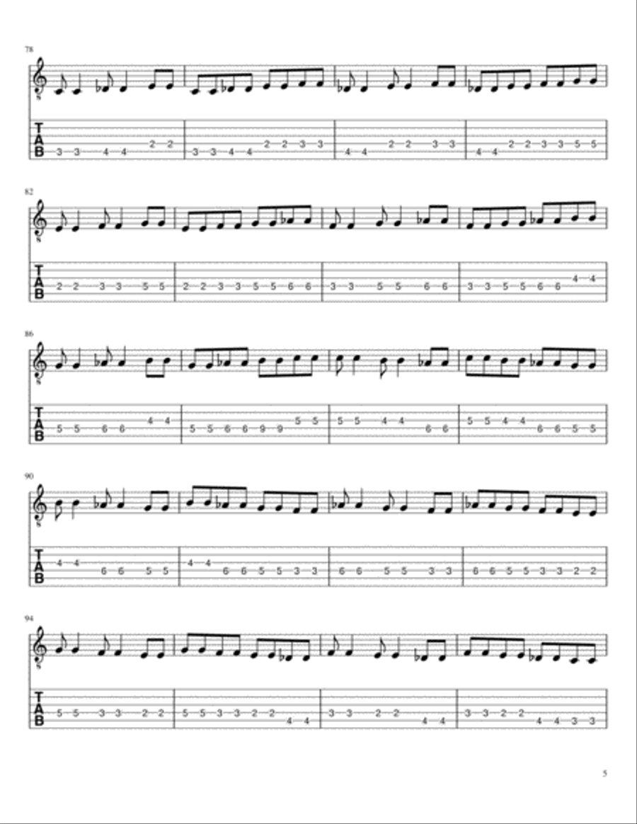south indian classical music exercise 2(janta varishas) Small Ensemble scores gallery preview page 5