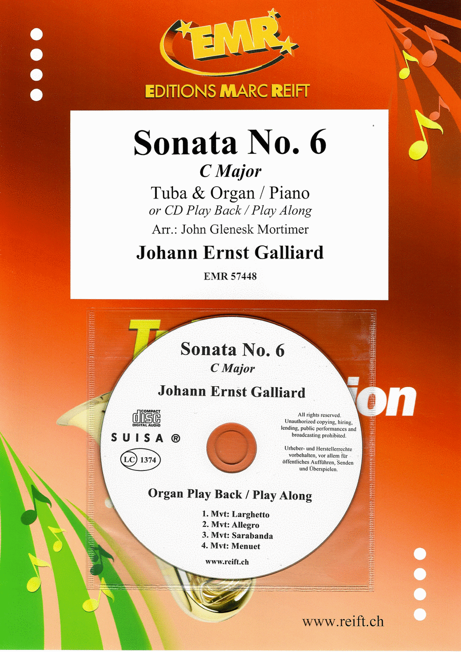 Sonata No. 6 Tuba scores gallery preview page 1