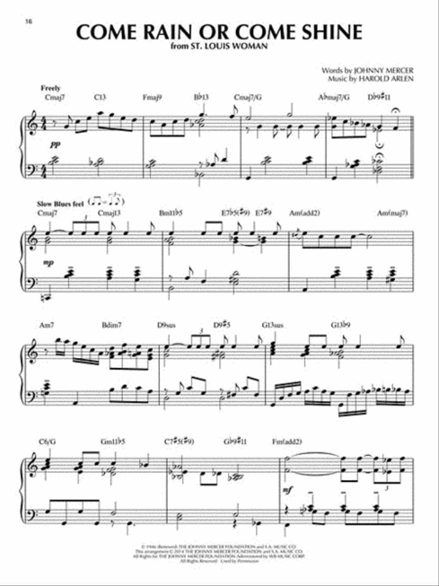 Johnny Mercer Johnny Mercer Piano Solo scores gallery preview page 3