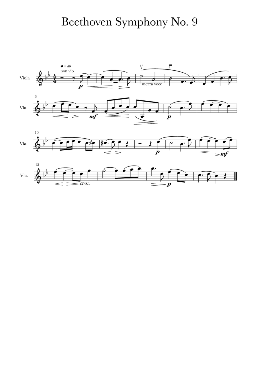 Beethoven Symphony No. 9 