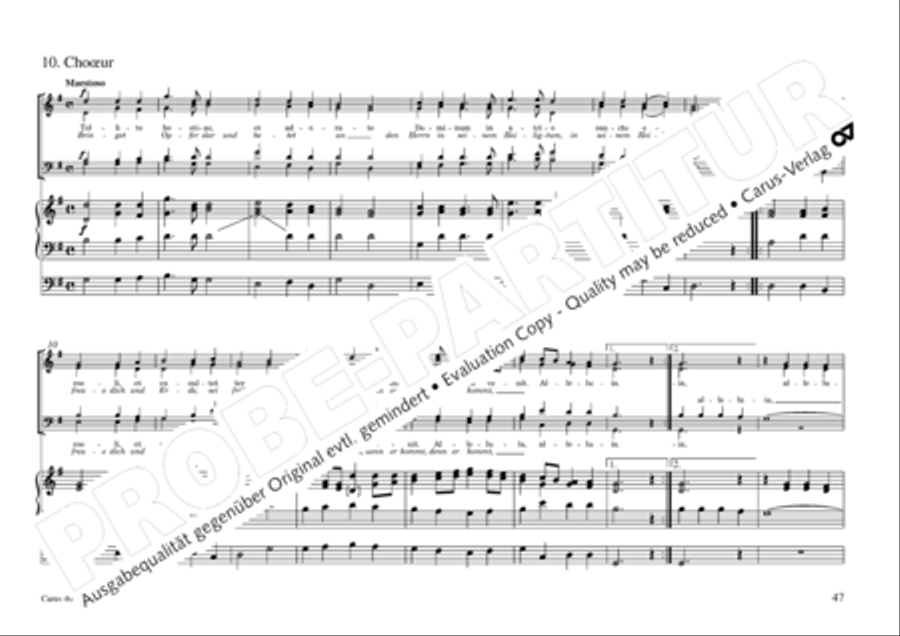 Oratorio de Noel (Weihnachtsoratorium) 4-Part scores gallery preview page 48