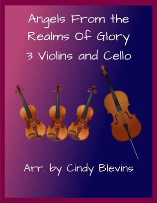 Angels From the Realms of Glory, for Three Violins and Cello