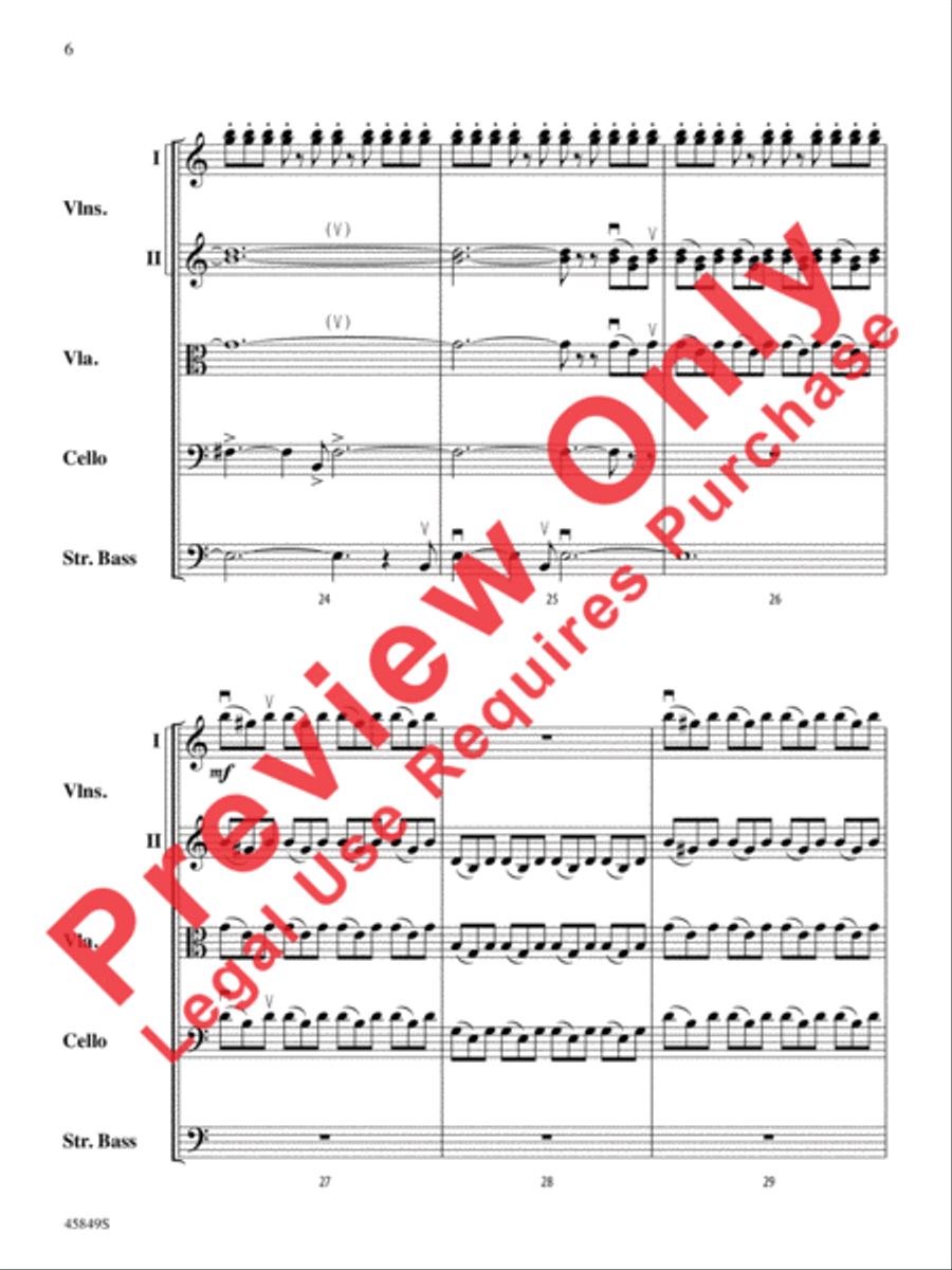 American Salute String Orchestra scores gallery preview page 6