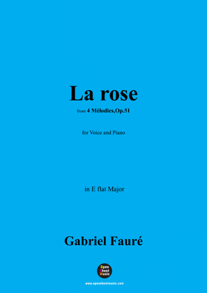 Book cover for G. Fauré-La rose,in E flat Major,Op.51 No.4