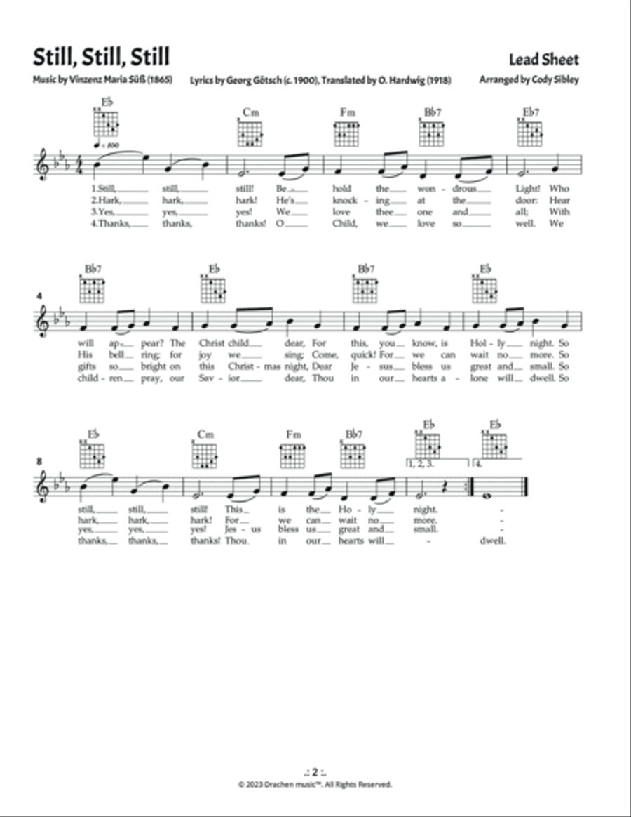 Still, Still, Still Soprano Recorder scores gallery preview page 4