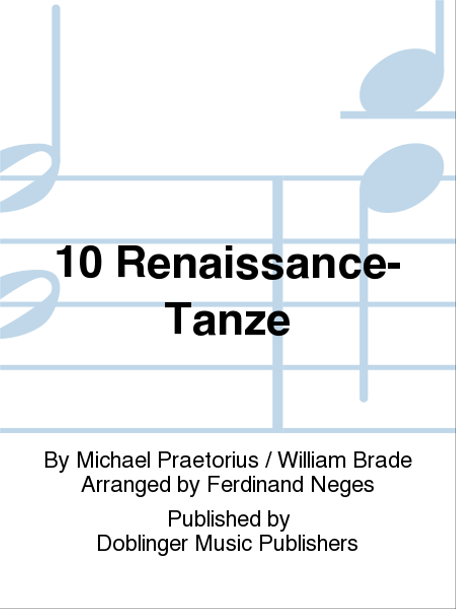 10 Renaissance-Tanze 10 Renaissance-Tanze School and Community scores gallery preview page 1