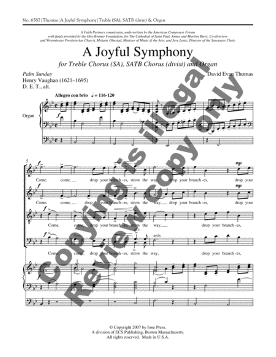 A Joyful Symphony A Joyful Symphony SA scores gallery preview page 3