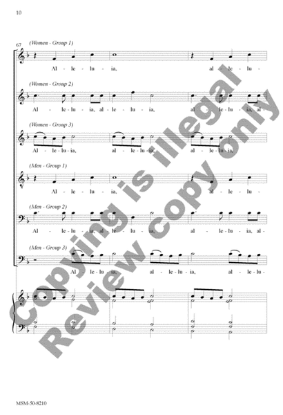 Christ the Lord Is Risen Again (Choral Score) image number null