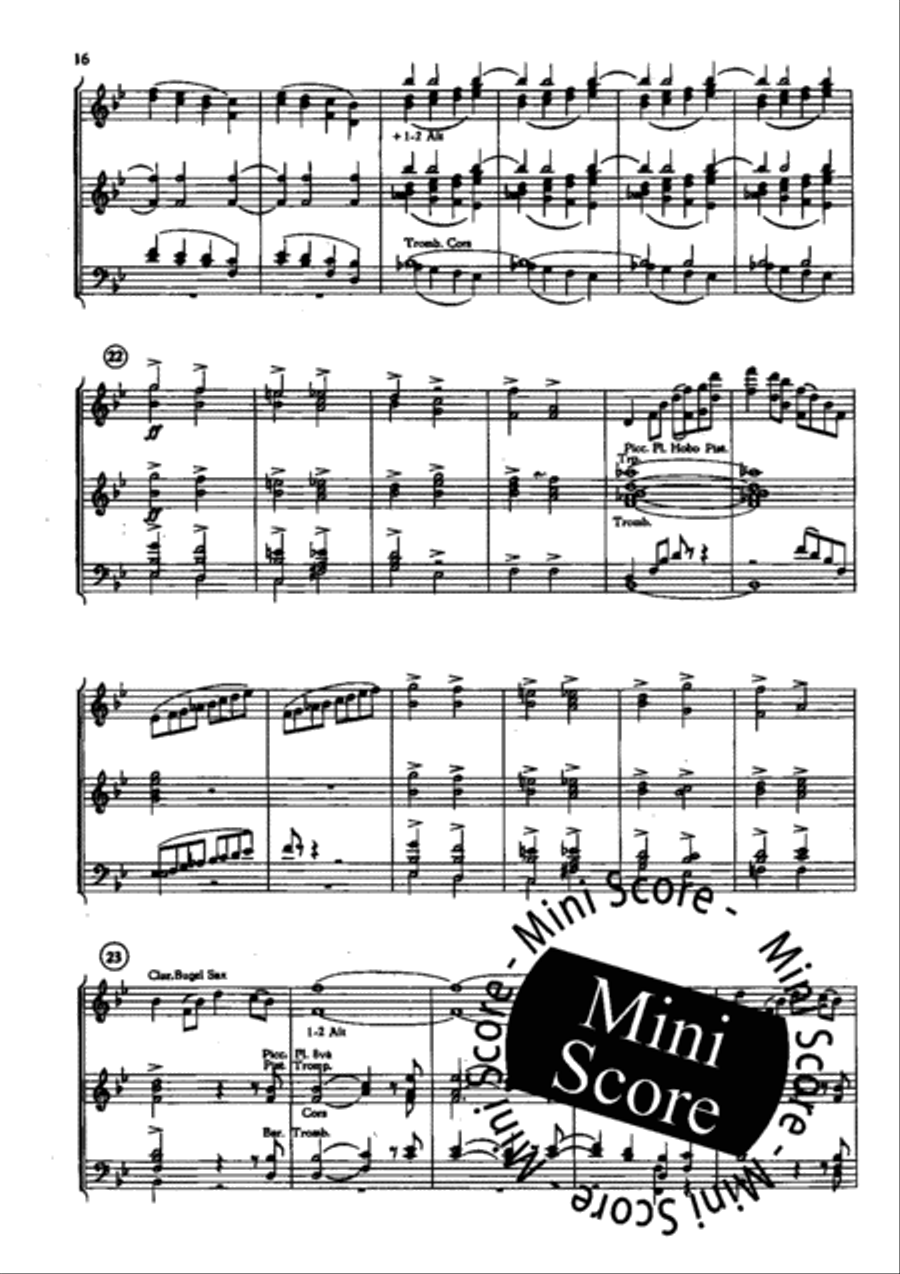 Heimkehr Aus Der Fremde Fanfare Band scores gallery preview page 18