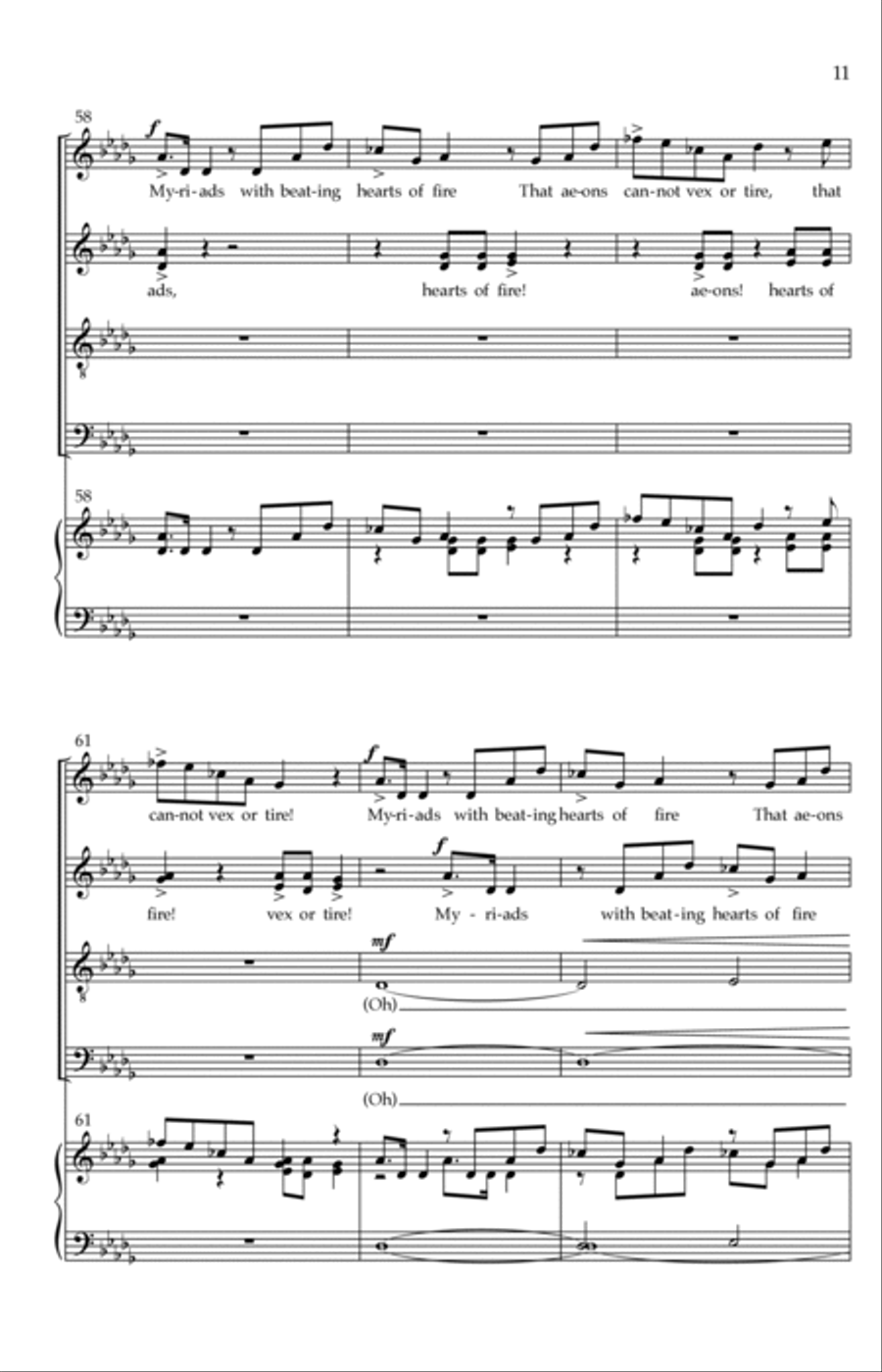 Three Nocturnes Divisi scores gallery preview page 7