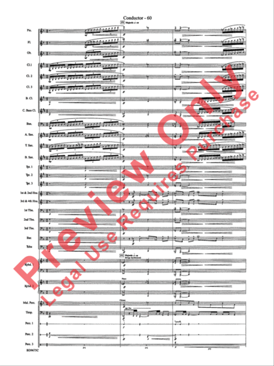 Twelve Seconds to the Moon Concert Band scores gallery preview page 63
