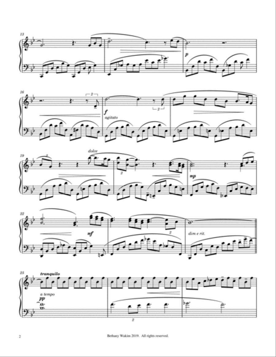 Nocturne no. 1 Piano Solo scores gallery preview page 2