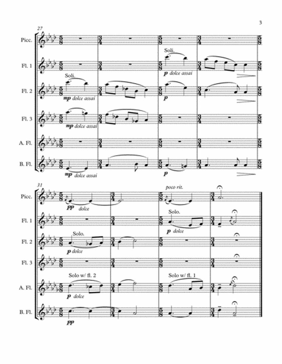 February Sunlight (Flute Choir) image number null