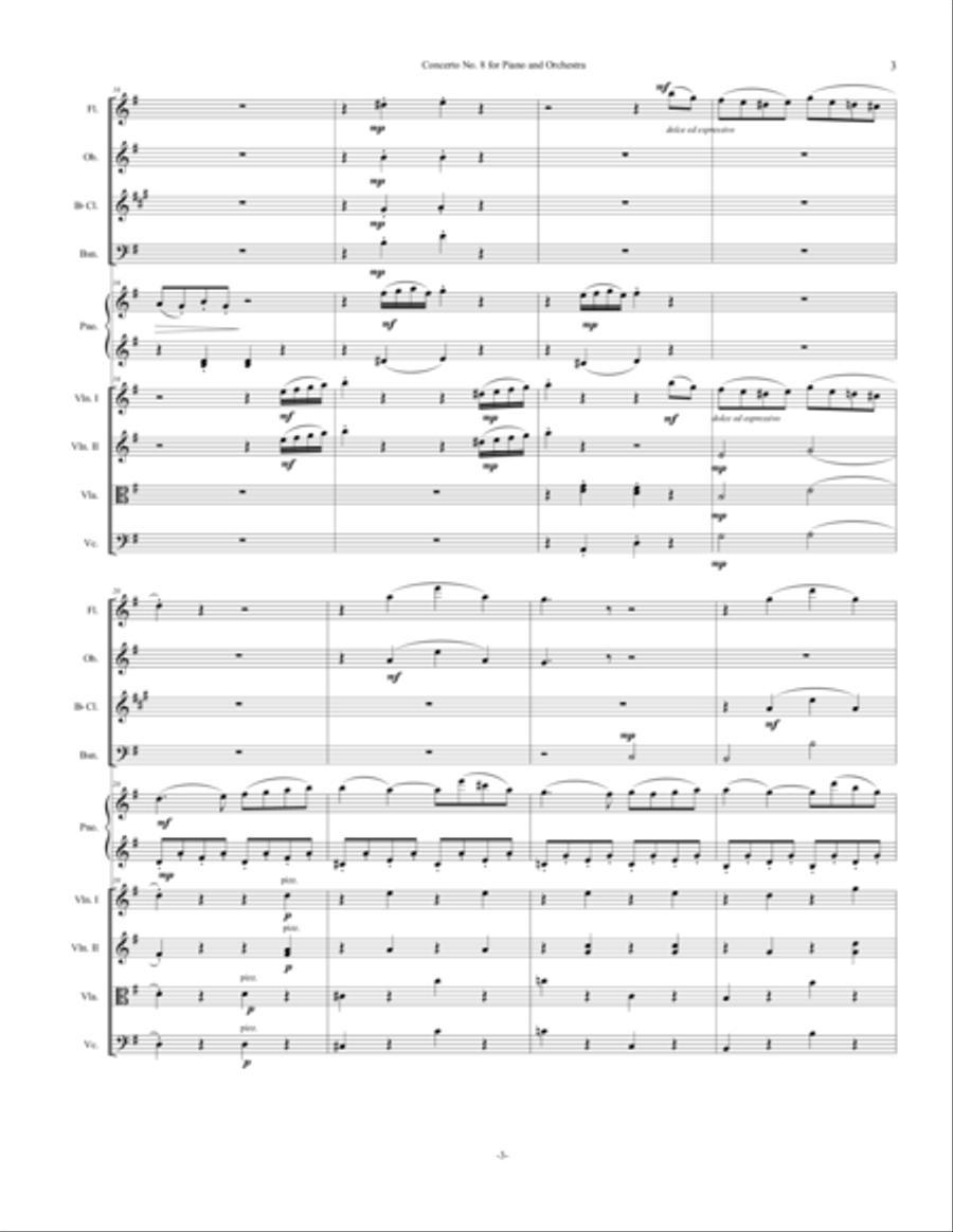 Spring Concerto - Orchestra Score