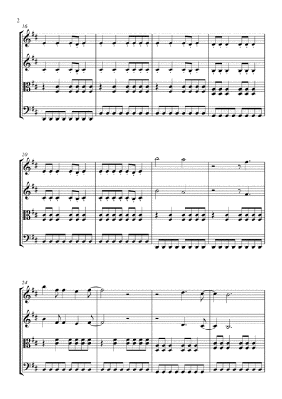 Everlong String Quartet scores gallery preview page 2
