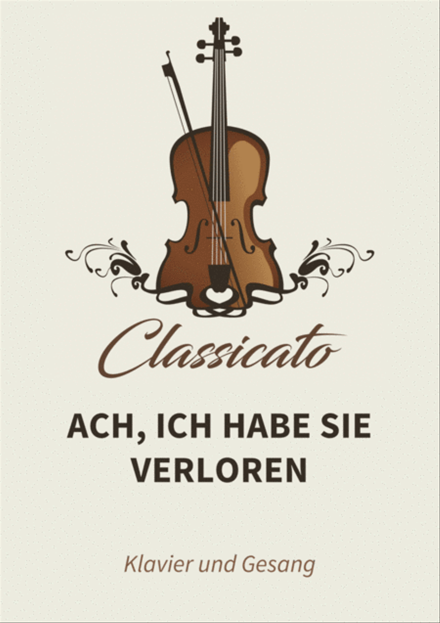 Ach, ich habe sie verloren Piano, Vocal, Guitar scores gallery preview page 1