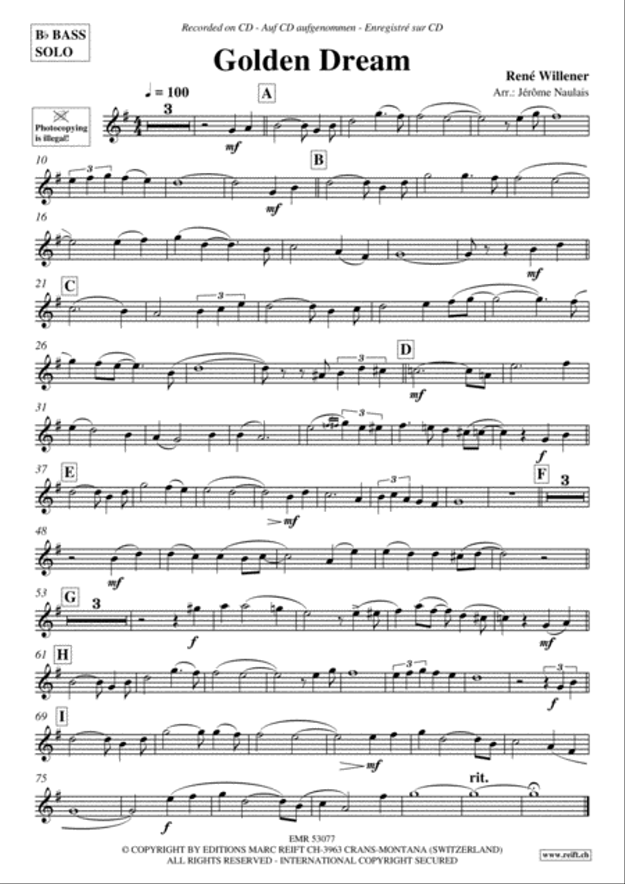 Golden Dream Piano Accompaniment scores gallery preview page 2
