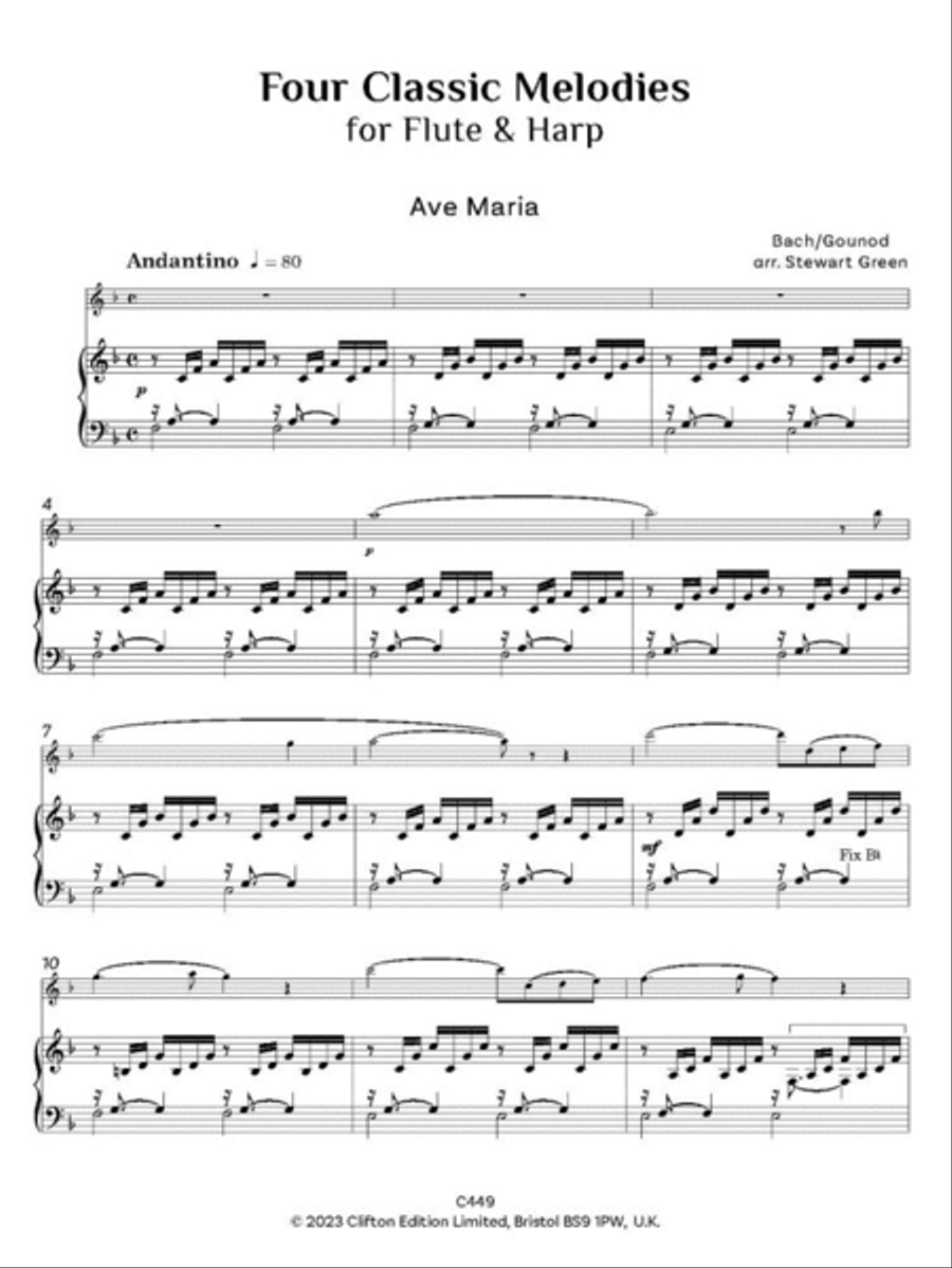 Four Classic Melodies Four Classic Melodies Flute scores gallery preview page 4