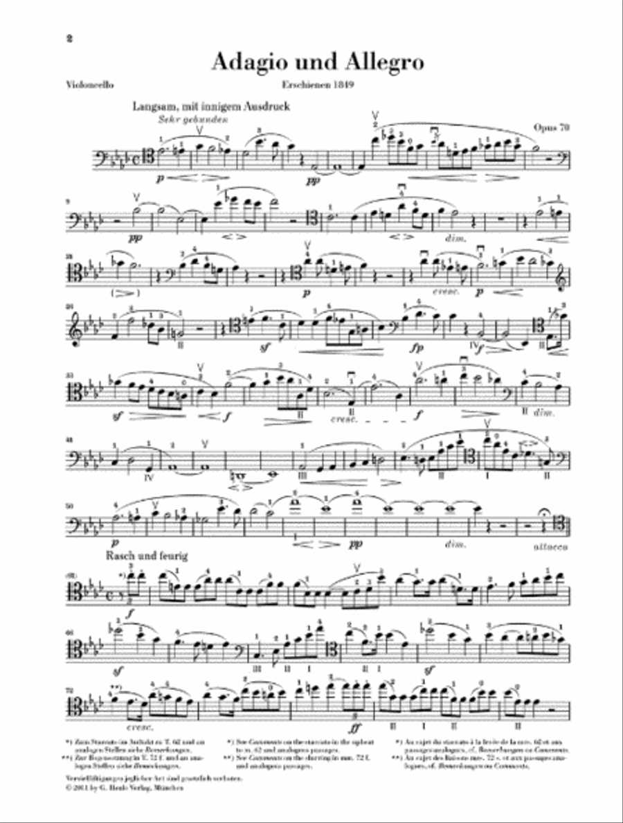 Adagio and Allegro, Op. 70