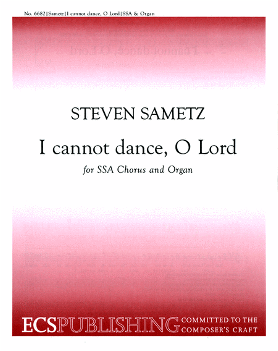 I Cannot Dance, O Lord 2-Part scores gallery preview page 1