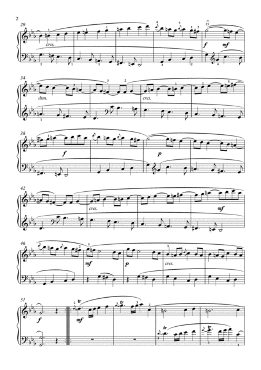 Scarlatti-Sonata in c-minor L.219 K.254(piano) Piano Solo scores gallery preview page 3