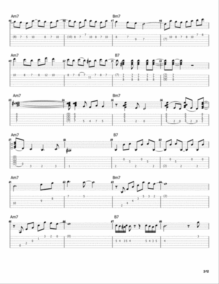 Entre Dos Aguas Entre Dos Aguas Guitar Tablature scores gallery preview page 3