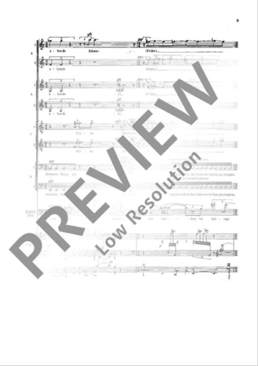 Todesfuge SSAATTBB scores gallery preview page 10