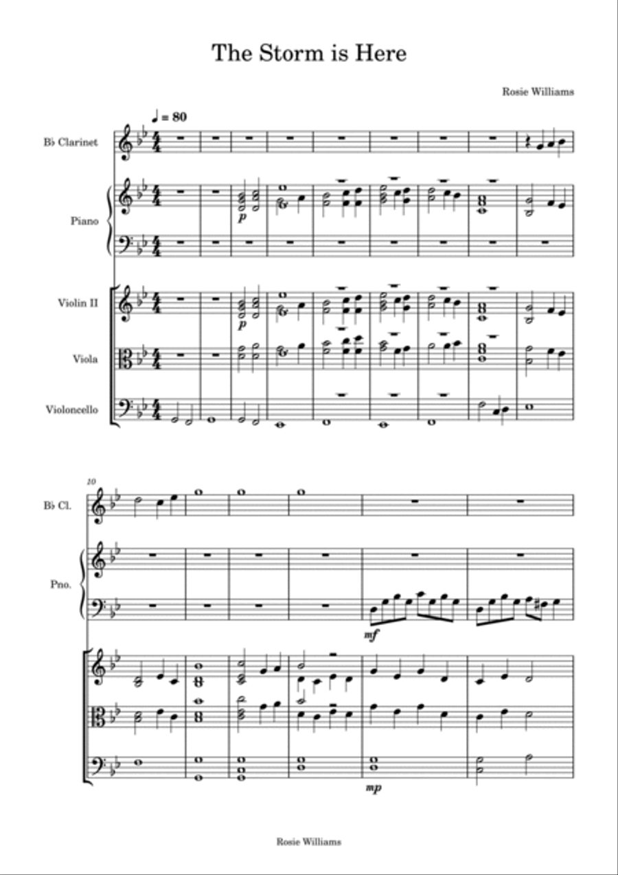The Storm is Here Chamber Orchestra scores gallery preview page 2