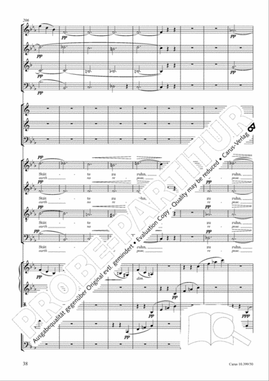Schicksalslied, Op. 54 Choir scores gallery preview page 39