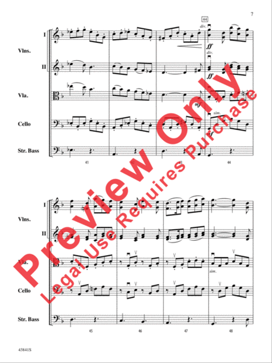 Scherzo for String Orchestra String Orchestra scores gallery preview page 8