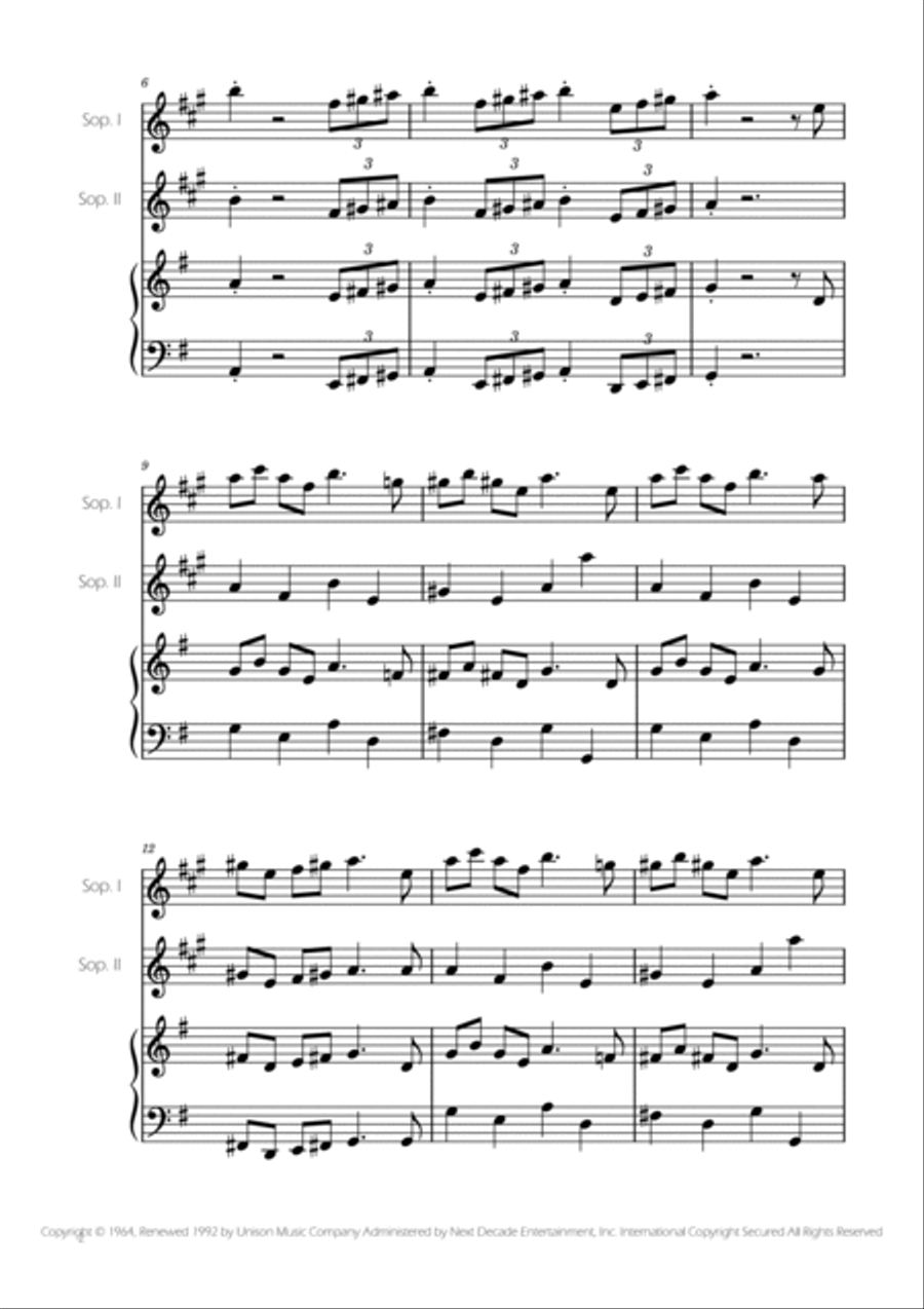 Addams Family Theme Woodwind Duet scores gallery preview page 2
