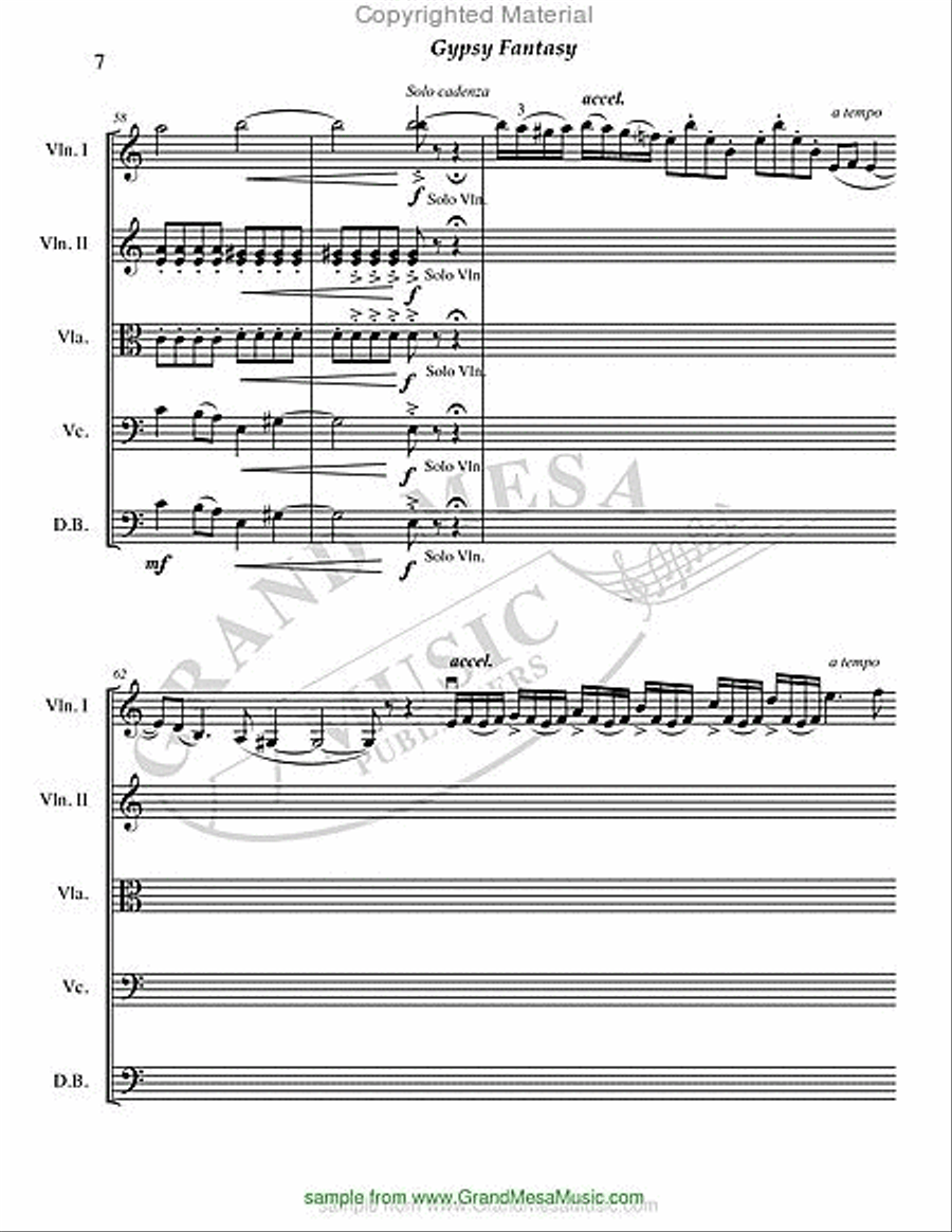Gypsy Fantasy Gypsy Fantasy String Orchestra scores gallery preview page 8