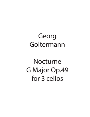 Book cover for Georg Goltermann Nocturne in G Major for cello trio Op.49