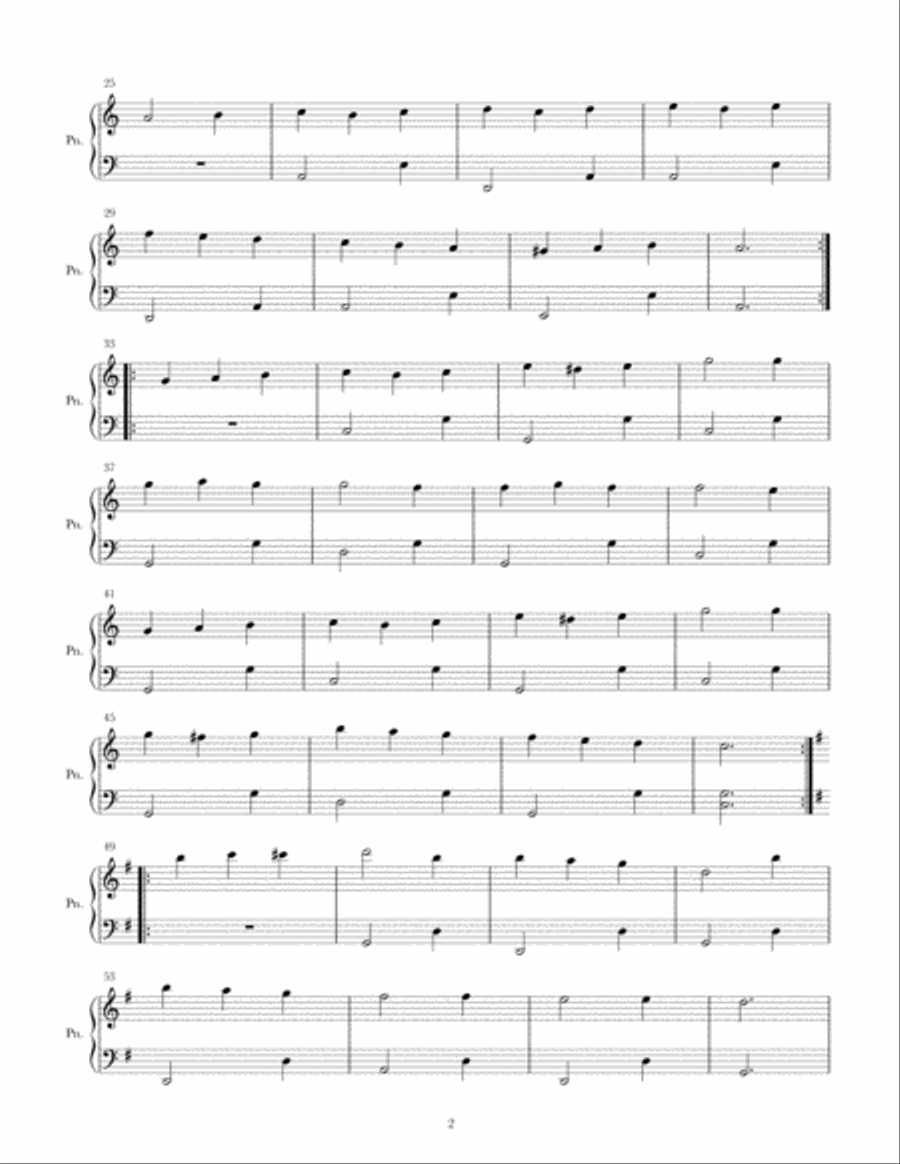 Tarantella Easy Piano scores gallery preview page 2