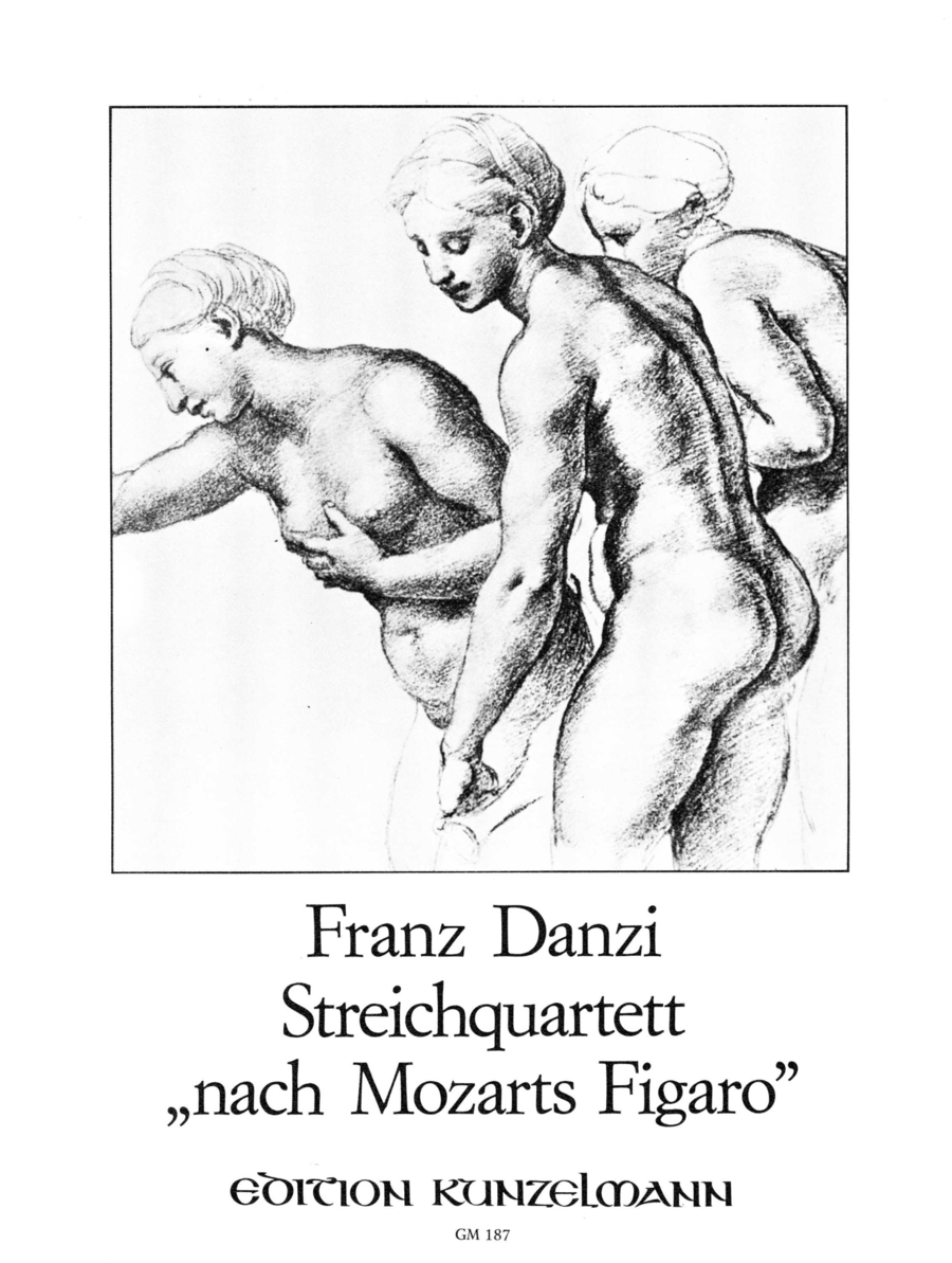 String quartet 'after Mozart's Figaro' String Quartet scores gallery preview page 1