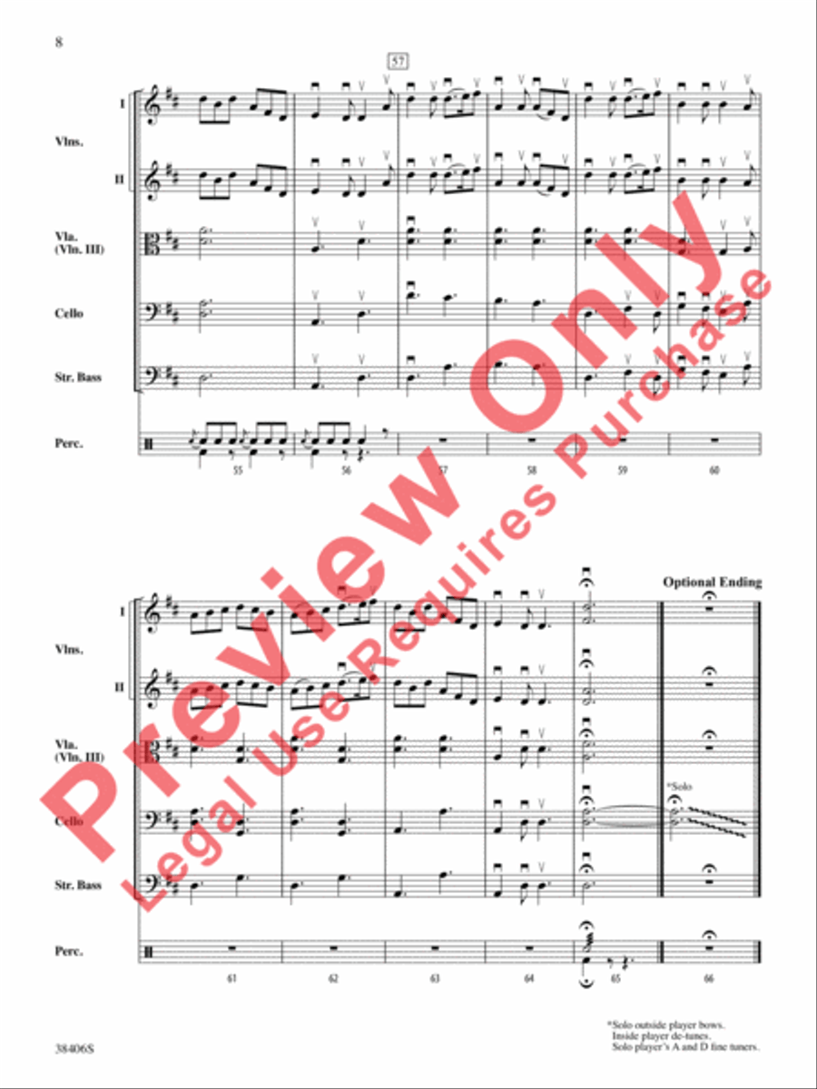 The Campbells Are Coming The Campbells Are Coming String Orchestra scores gallery preview page 9