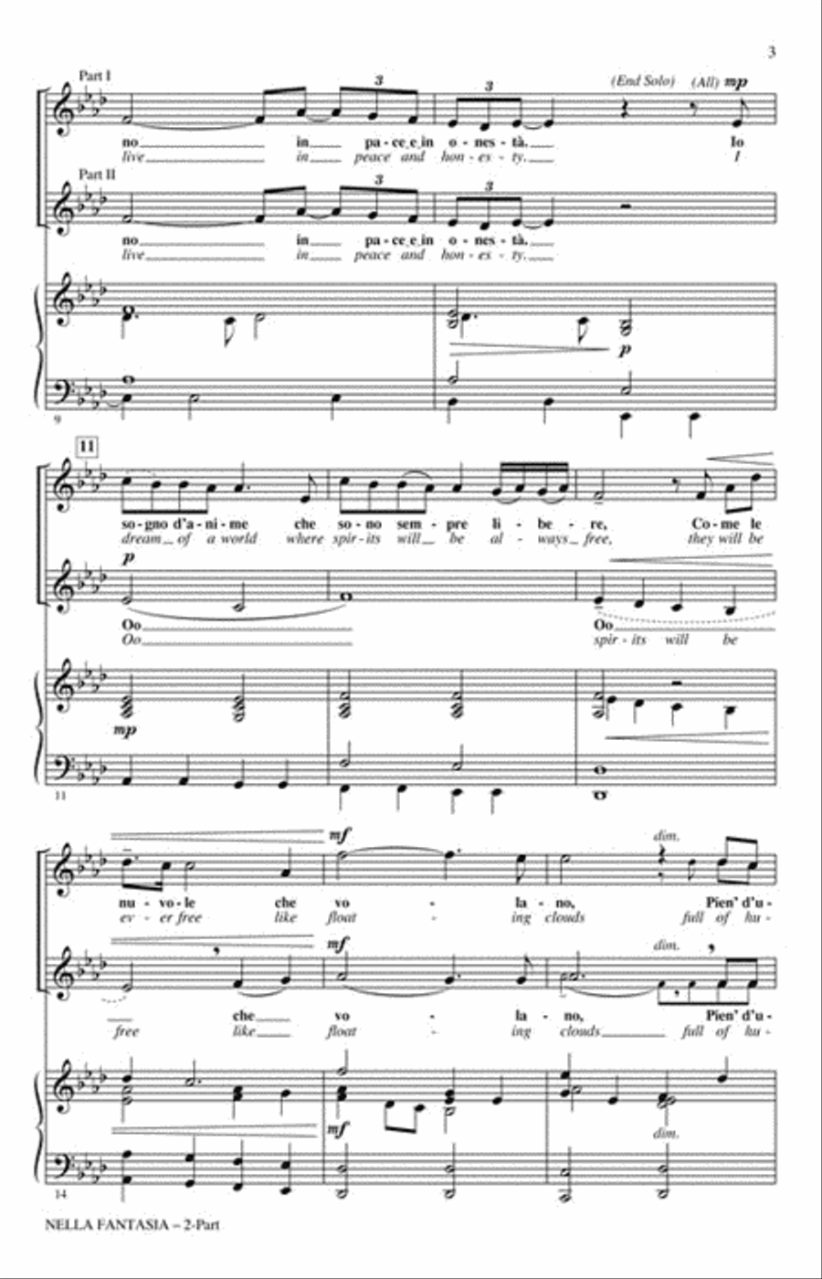 Nella Fantasia Nella Fantasia 2-Part scores gallery preview page 3