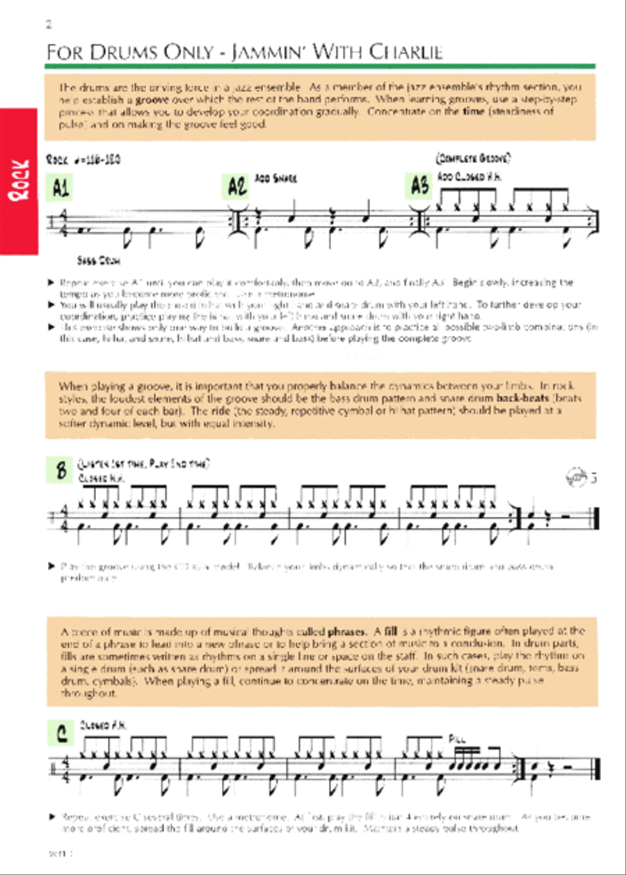 Standard of Excellence Jazz Ensemble Book 1, Drums Jazz Ensemble scores gallery preview page 2