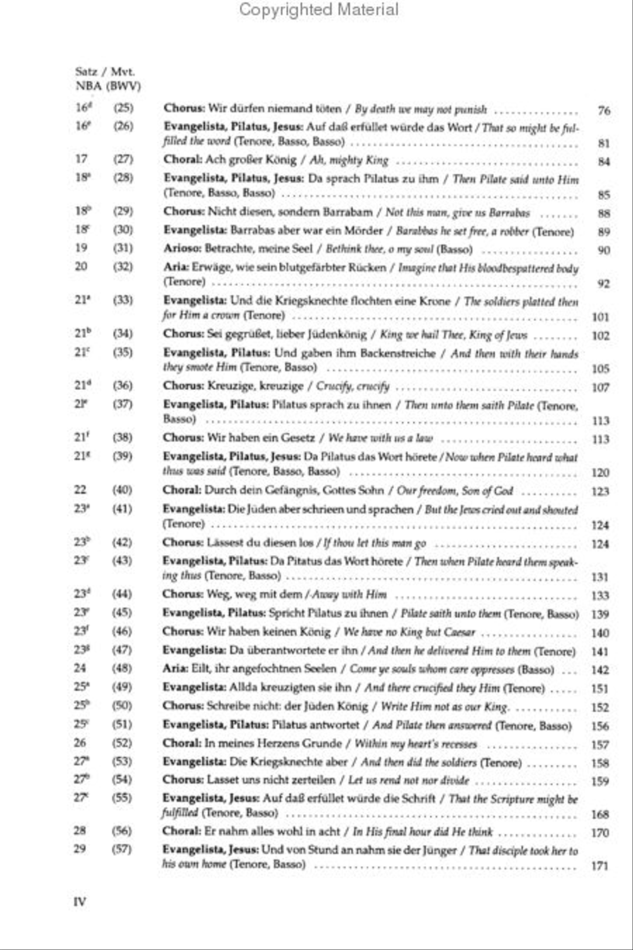 St. John Passion BWV 245 4-Part scores gallery preview page 3
