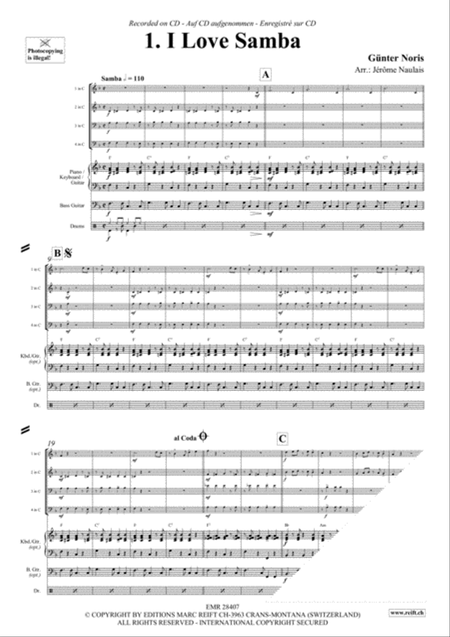 Let's Dance Volume 3 Brass Ensemble scores gallery preview page 3