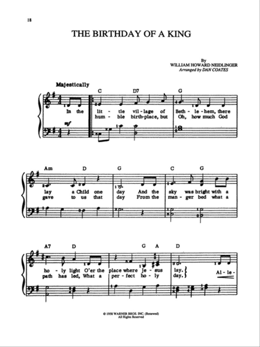 Dan Coates Complete Christmas Music Collection - Easy Piano Voice scores gallery preview page 5