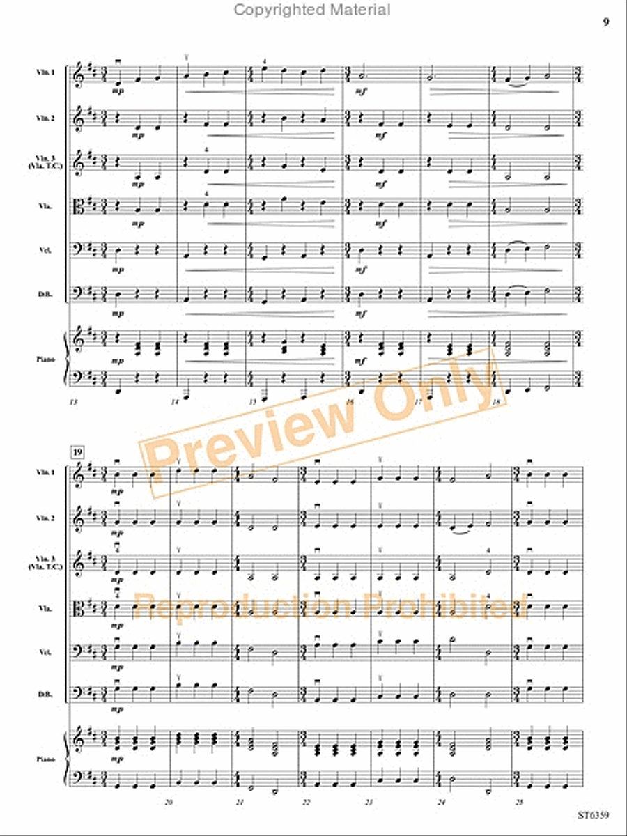 Sweet Petite Winter Suite String Orchestra scores gallery preview page 10