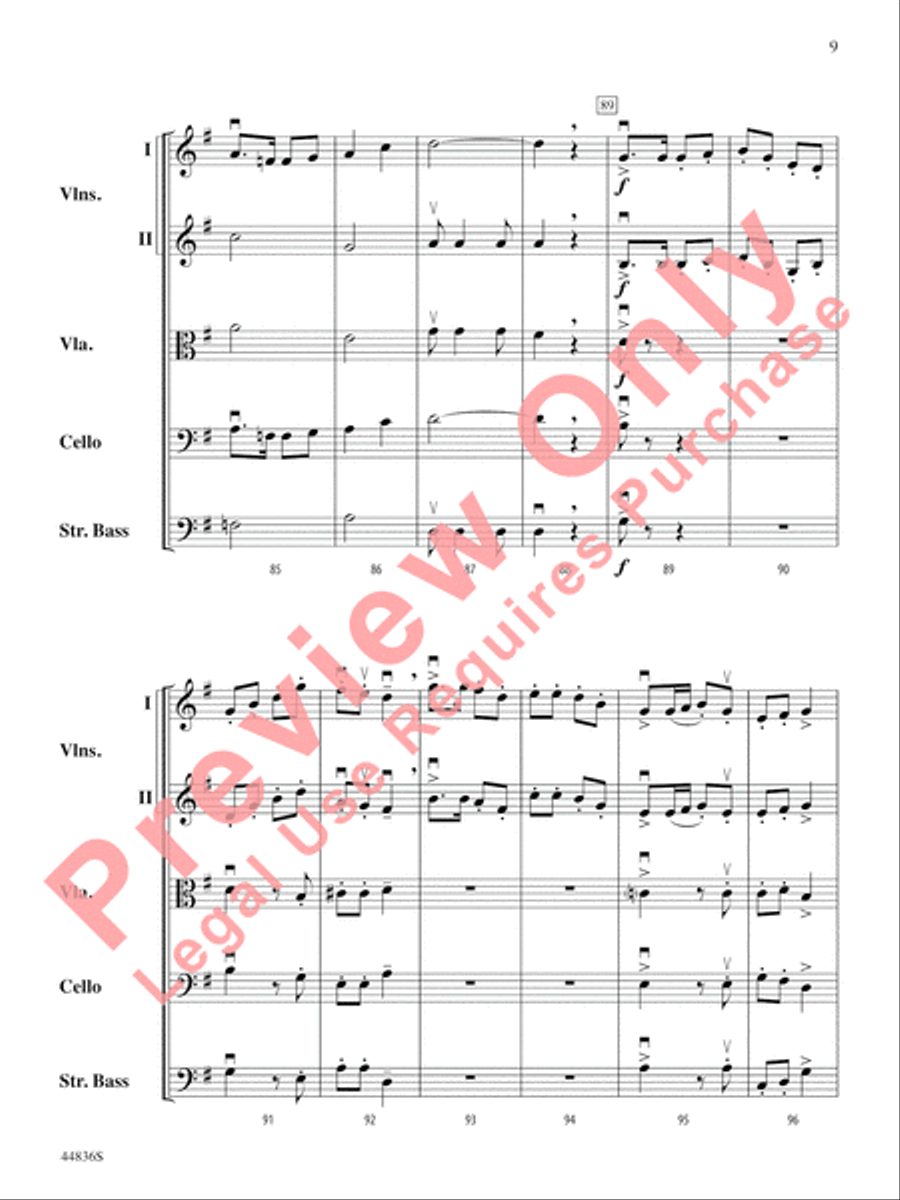Appalachian Celebration String Orchestra scores gallery preview page 10