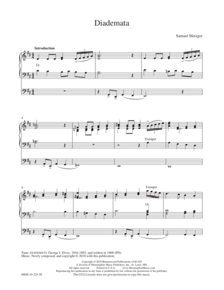 Diademata Choir scores gallery preview page 1