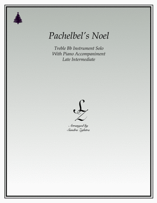 Book cover for Pachelbel's Noel (treble Bb instrument solo)