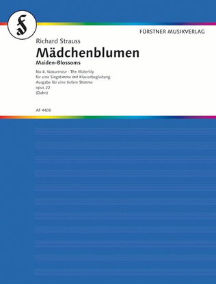 Maiden-Blossoms – Four Poems by Felix Dahn for Voice and Piano